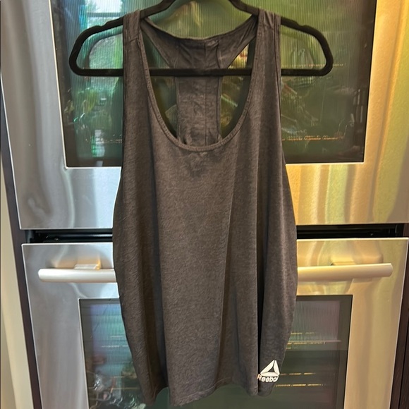 Reebok Gray Sleeveless Relaxed Tank Top - Picture 1 of 4